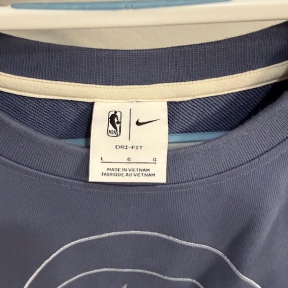Nike Knicks Dri-fit Standard Issue Blue Ball Logo Crew - NWOT - Picture 2 of 6